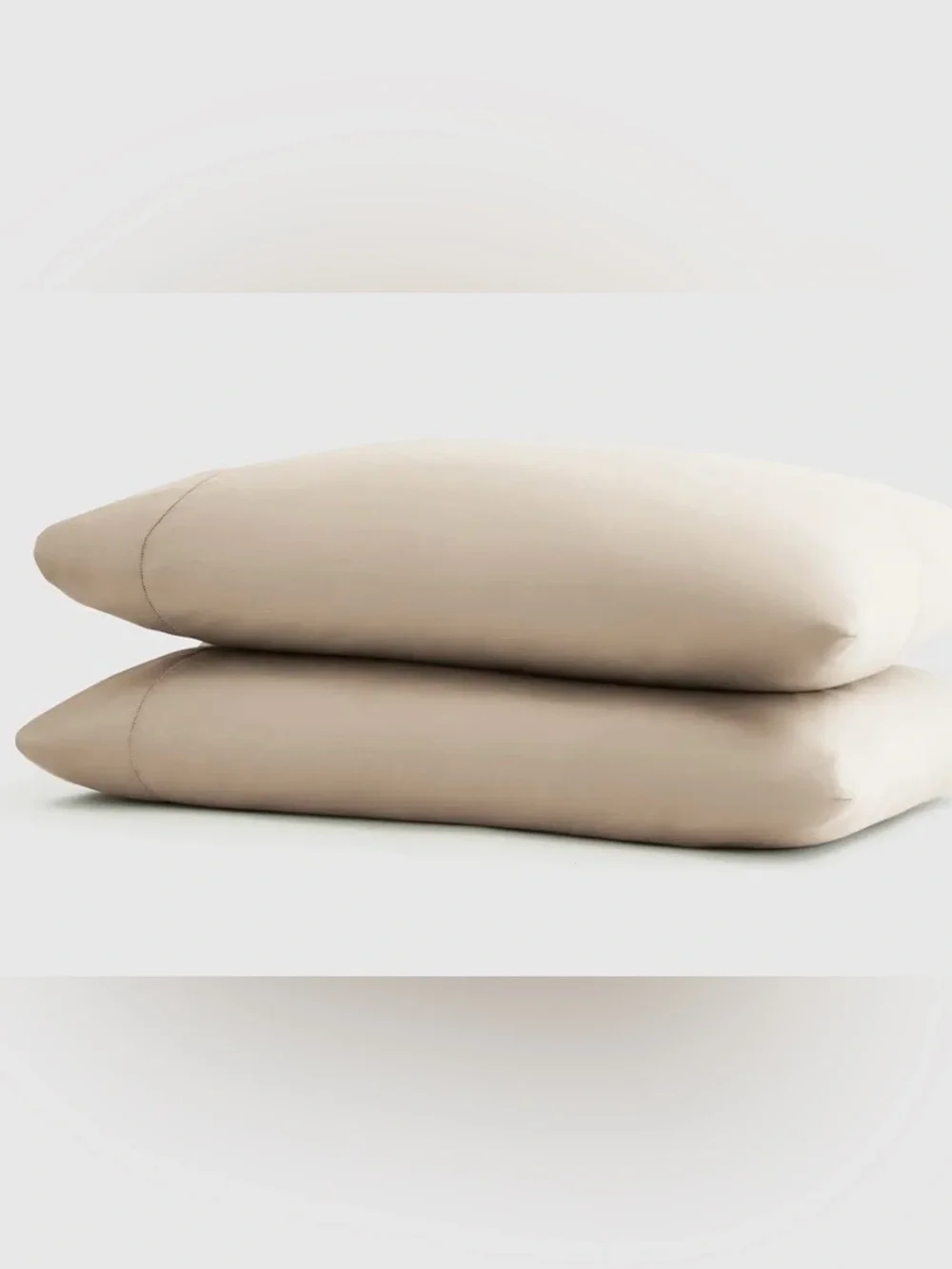 NWOT Quince Signature Giza Cotton Sateen Pillowcase Set, King (Sand)